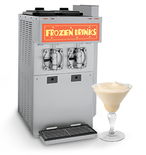 machine with a frozen drink